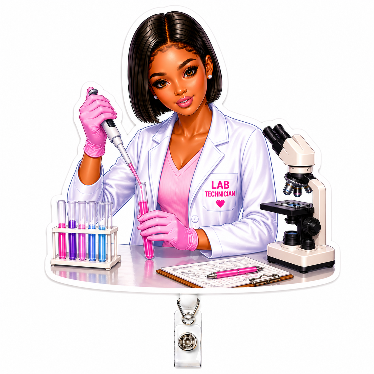 Lab Technician Badge Reel #2